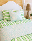 Tate Basket Weave Quilt in Parakeet