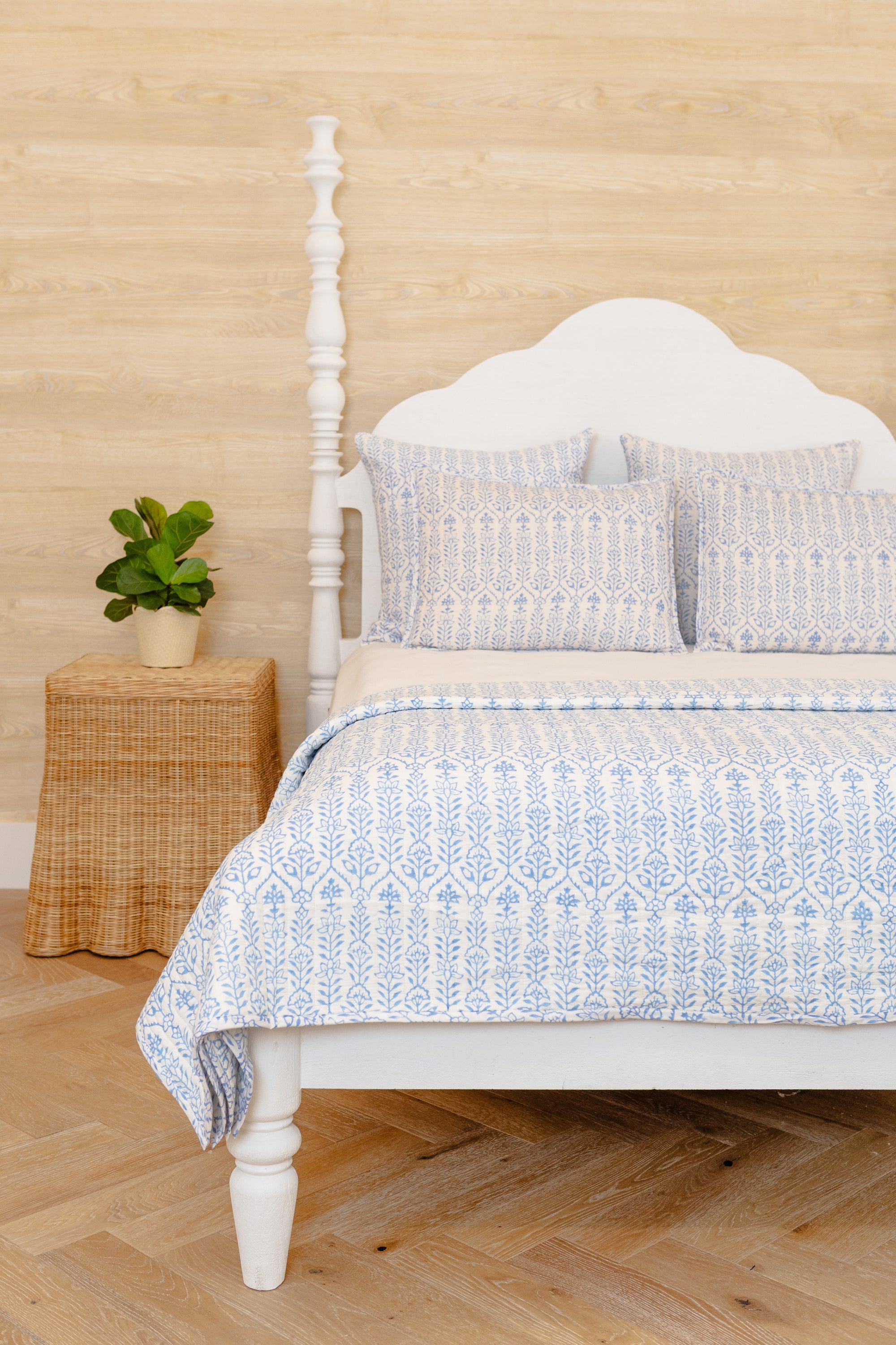 Quilt Flower Row Matilda's Blue