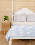 Flower Row Quilt Matilda's Blue