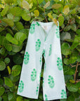 Disco Pant Poppy Stripe in Parakeet