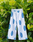 Disco Pant Poppy Stripe in Aegean