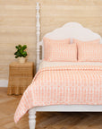 Flower Row Quilt Tangerine