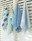 Razai Sham Poppy Stripe in Aegean
