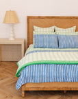 Pillow Case Logo Stripe in Aegean Set/2