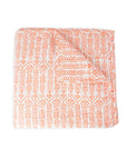 Quilt Flower Row Tangerine