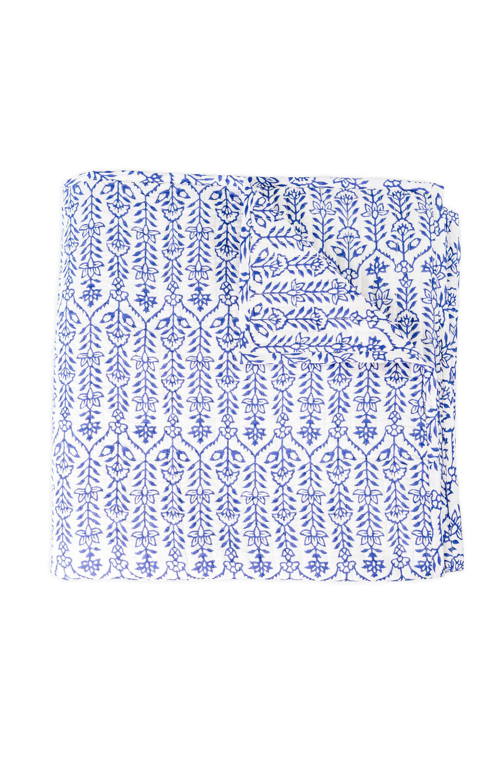 Quilt Flower Row Marine