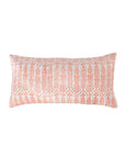Throw Pillow Flower Row Tangerine