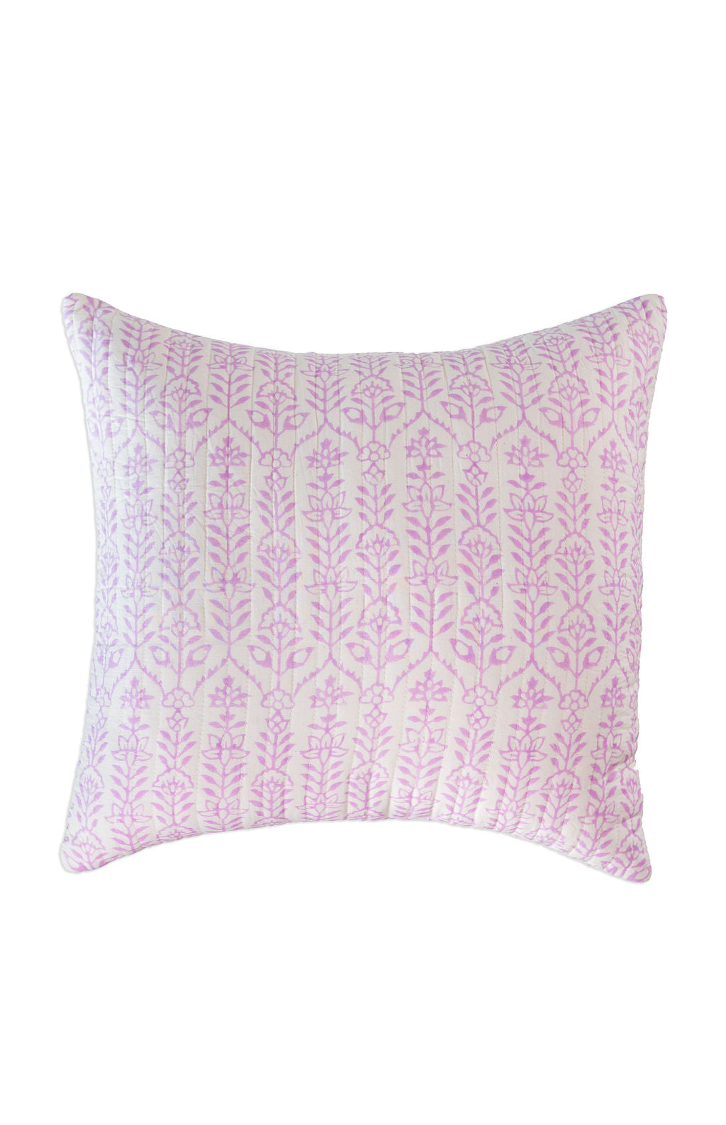 Throw Pillow Flower Row Lilac