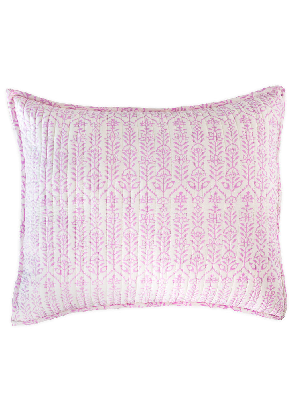 Throw Pillow Flower Row Lilac