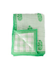 Razai (reversible) Quilt Poppy Stripe Weave in Parakeet