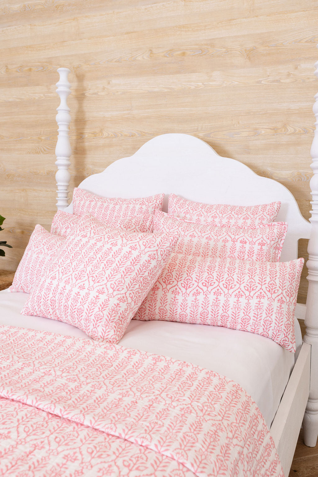 Throw Pillow Flower Row Pink Lotus