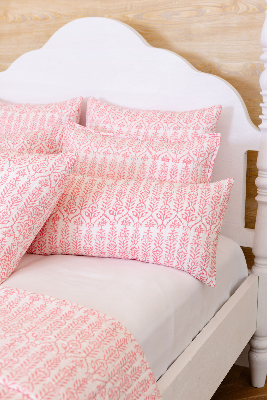 Throw Pillow Flower Row Pink Lotus