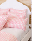 Flower Row Quilt Pink Lotus