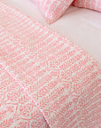 Flower Row Quilt Pink Lotus