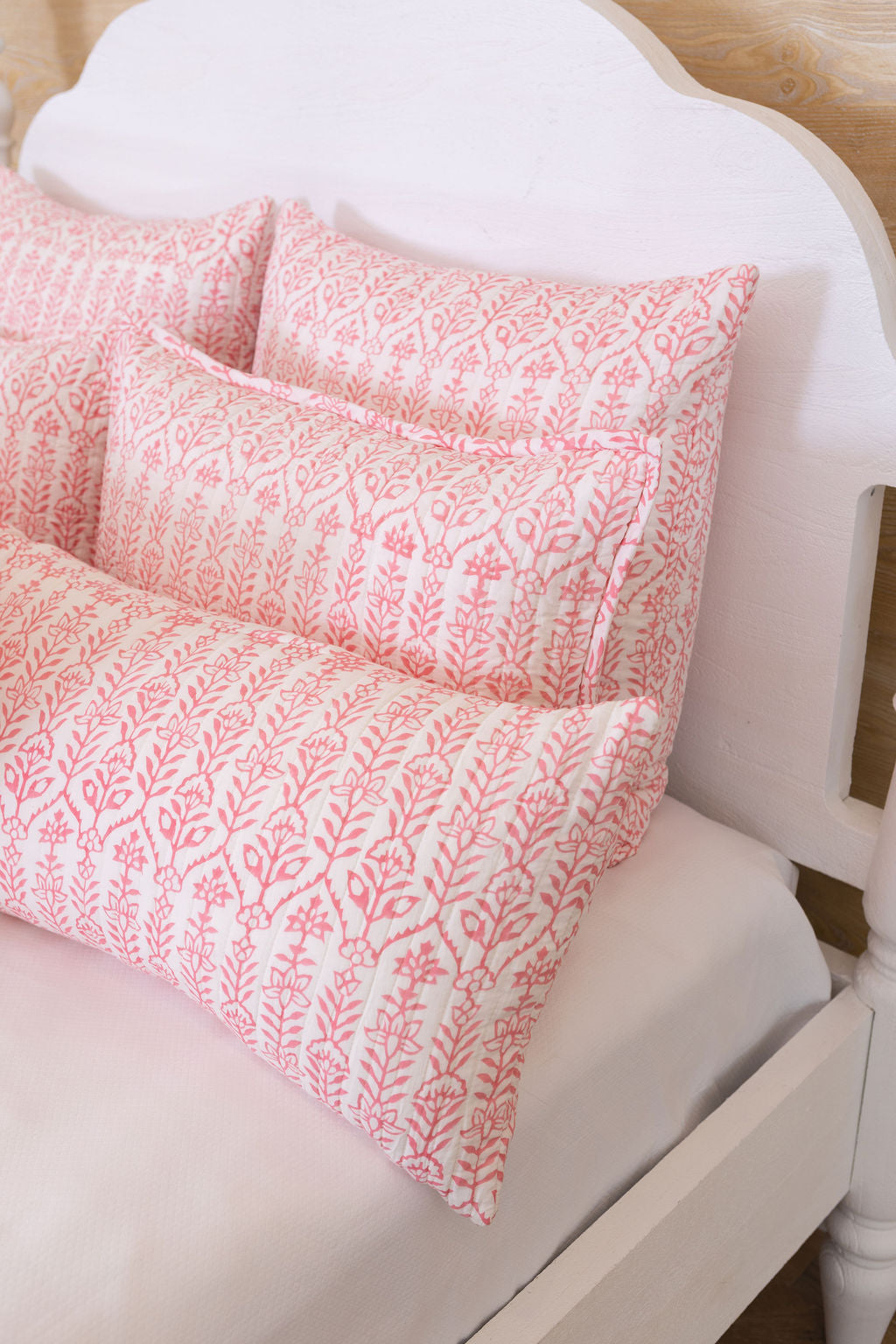 Throw Pillow Flower Row Pink Lotus
