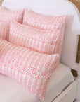 Flower Row Quilt Pink Lotus