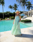 Anywhere Dress Logo Stripe Parakeet
