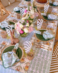 Tablecloth 80" x 120" Flower Row Parakeet