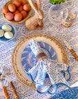 Napkin Flower Row Matilda's Blue Set/4