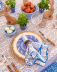 Tablecloth 80" x 120" Flower Row Matilda's Blue