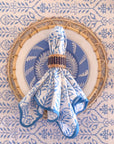 Tablecloth 80" x 120" Flower Row Matilda's Blue