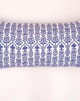 Flower Row Accent Pillow Marine