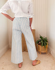 Disco Pant Logo Stripe in Harbour