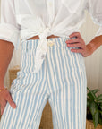 Disco Pant Logo Stripe in Harbour