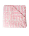 Quilt Flower Row Pink Lotus