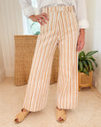 Disco Pant Logo Stripe Cashew