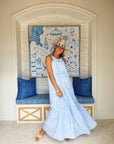 Anywhere Dress Logo Stripe Matilda's Blue