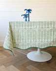 Tablecloth 80" x 120" Flower Row Parakeet