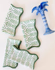 Napkin Flower Row Parakeet Set/4