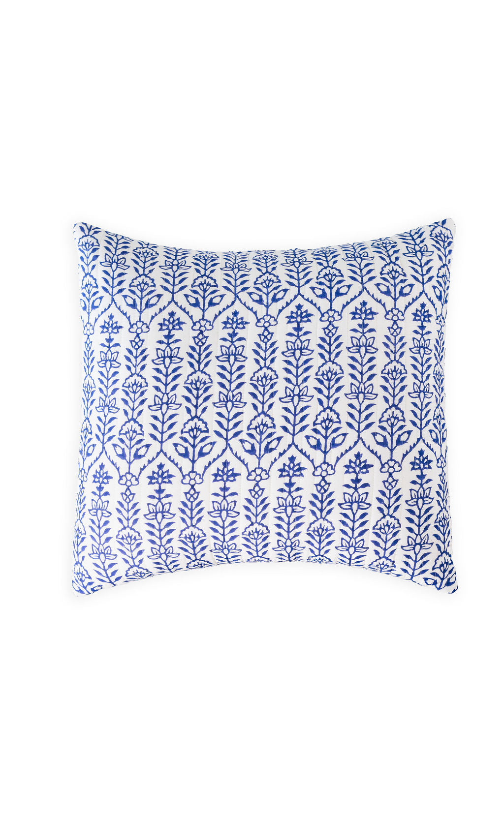 Throw Pillow Flower Row Marine