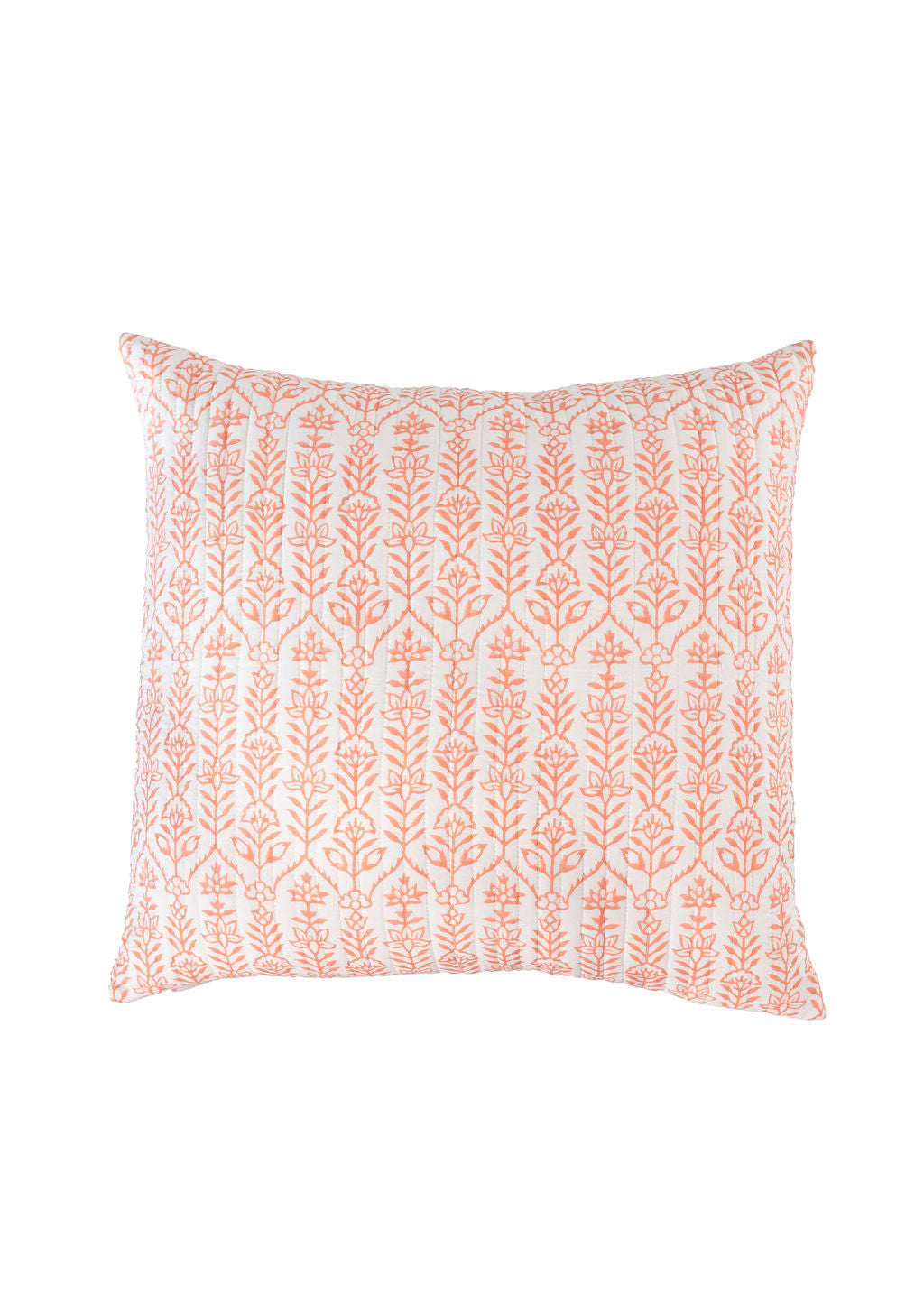Sham Flower Row Tangerine