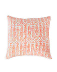 Throw Pillow Flower Row Tangerine
