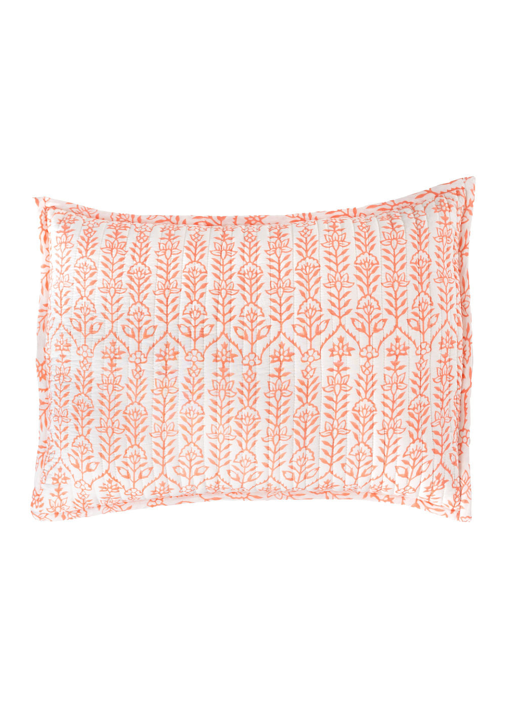 Sham Flower Row Tangerine