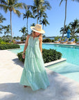 Anywhere Dress Logo Stripe Parakeet