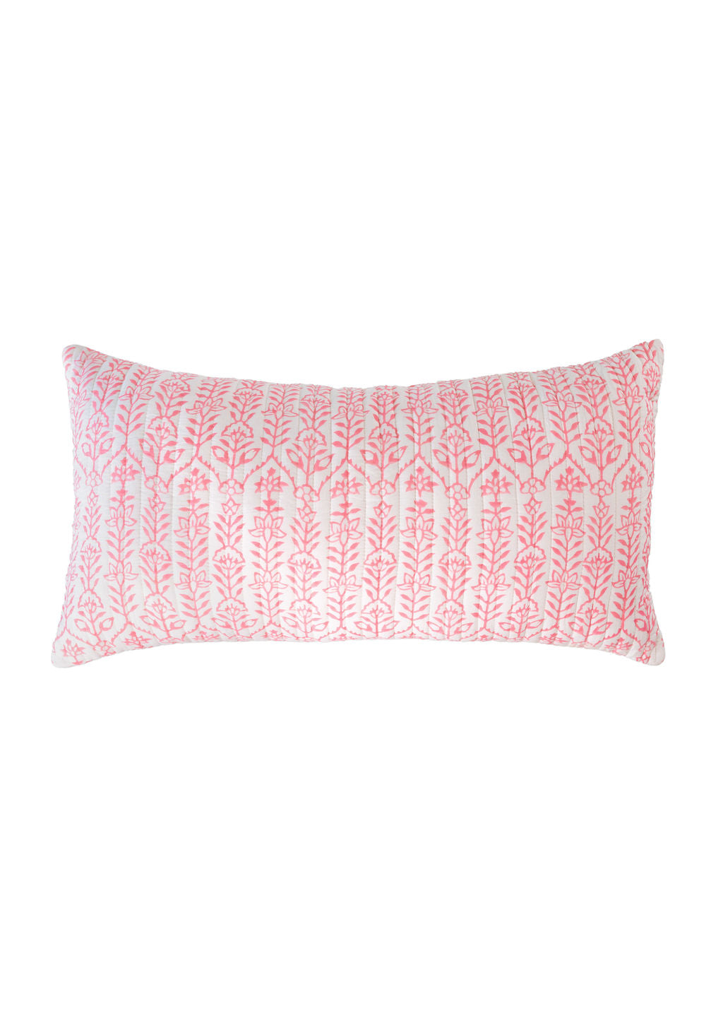 Throw Pillow Flower Row Pink Lotus