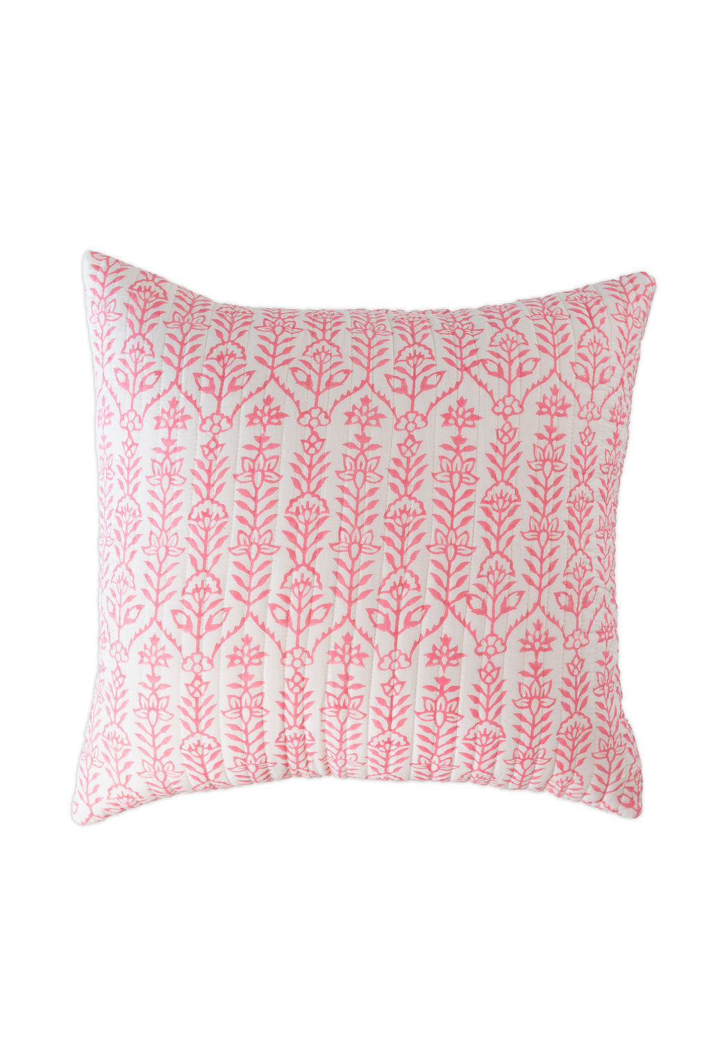 Throw Pillow Flower Row Pink Lotus