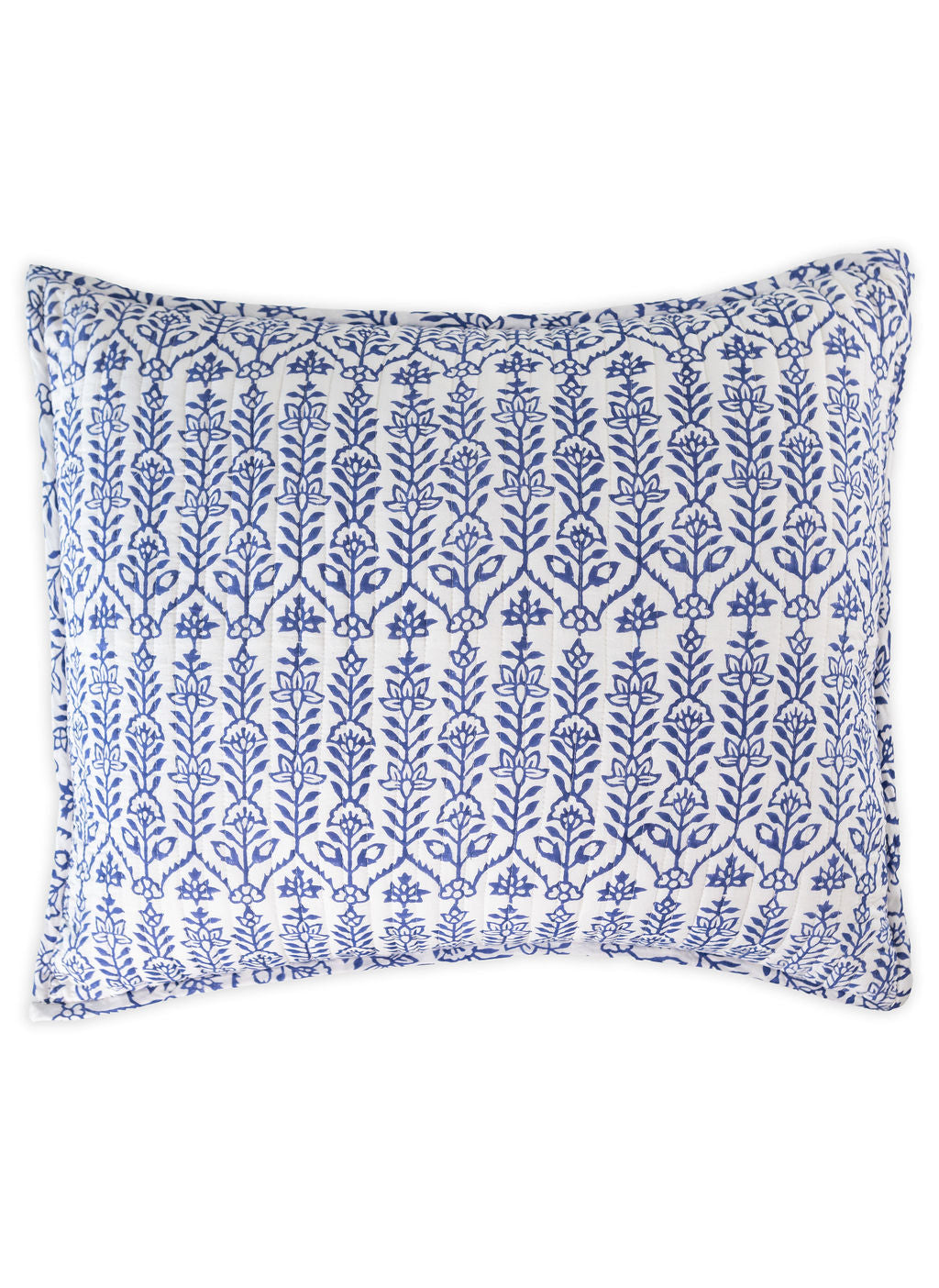 Throw Pillow Flower Row Marine