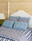 Tate Basket Weave Quilt in Marine