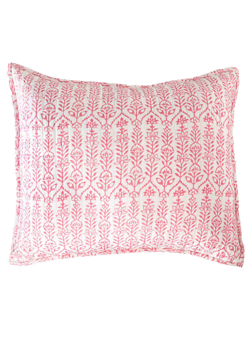 Throw Pillow Flower Row Pink Lotus