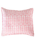 Throw Pillow Flower Row Pink Lotus