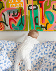 Otomi Baby Quilt Matilda's Blue