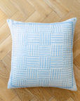 Tate Basket Weave Euro Sham in Matildas Blue