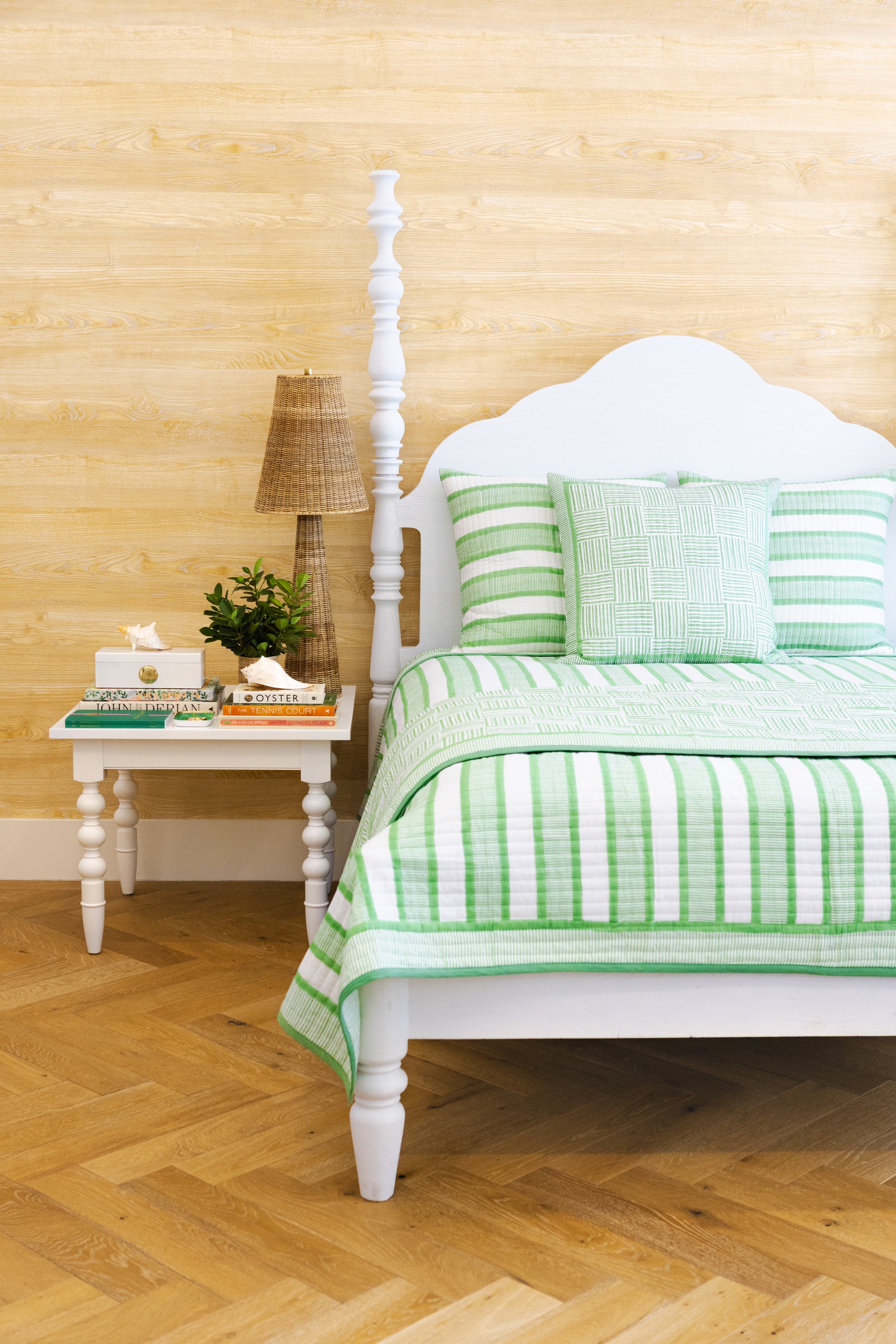 Tate Basket Weave Quilt in Parakeet