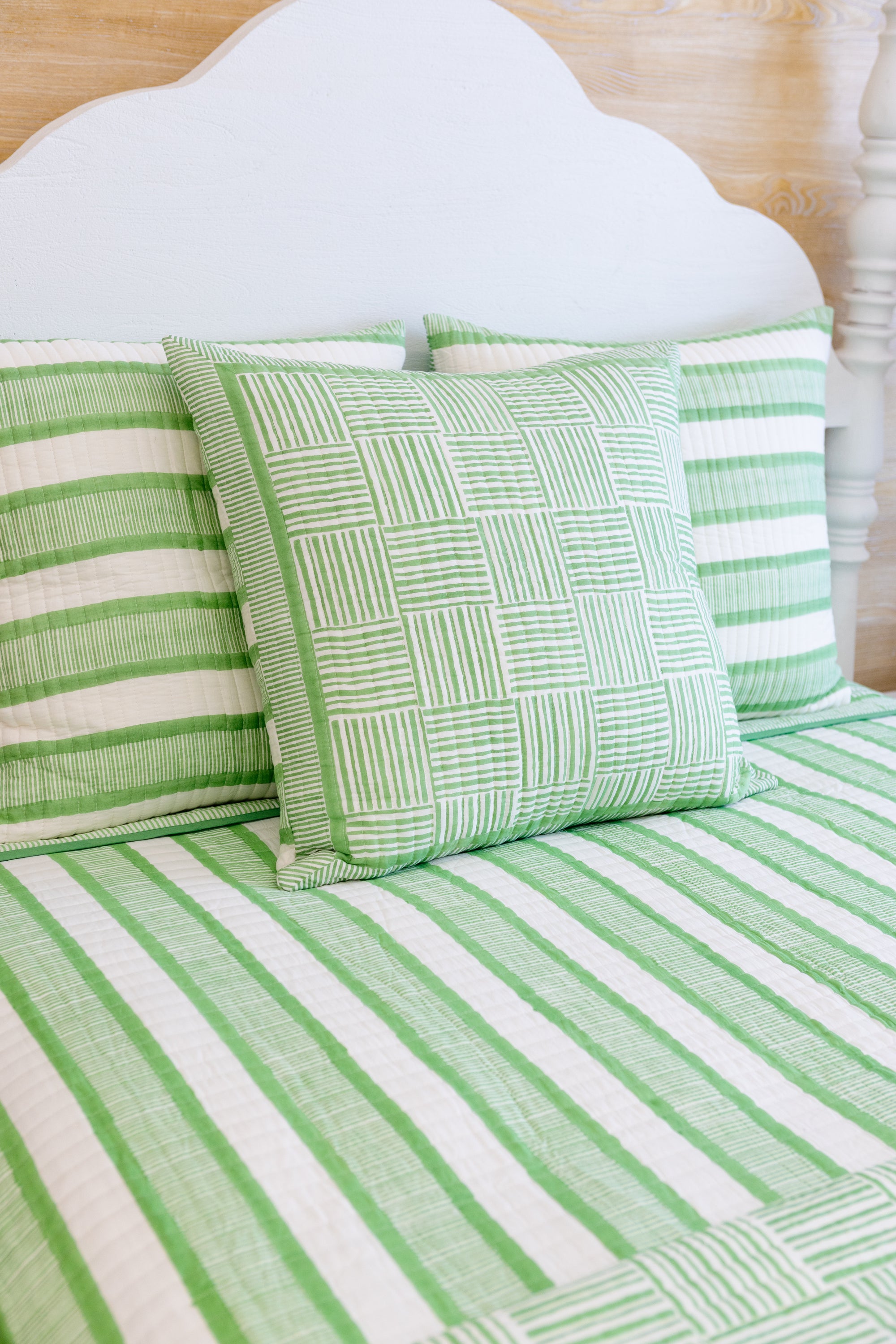 Tate Basket Weave Euro Sham in Parakeet