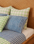 Pillow Case Set in Logo Stripes Aegean
