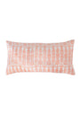 Throw Pillow Flower Row Tangerine